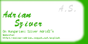 adrian sziver business card